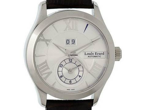  Louis Erard 1931 GMT Big Date Stahl Automatik 40mm Neu 