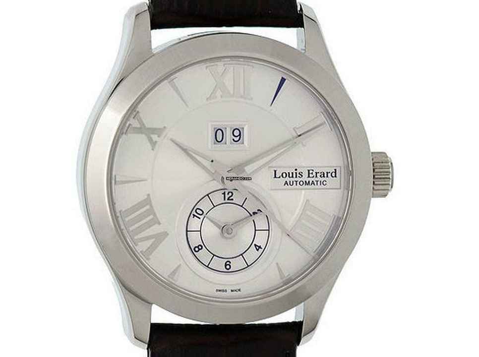  Louis Erard 1931 GMT Big Date Stahl Automatik 40mm Neu 
