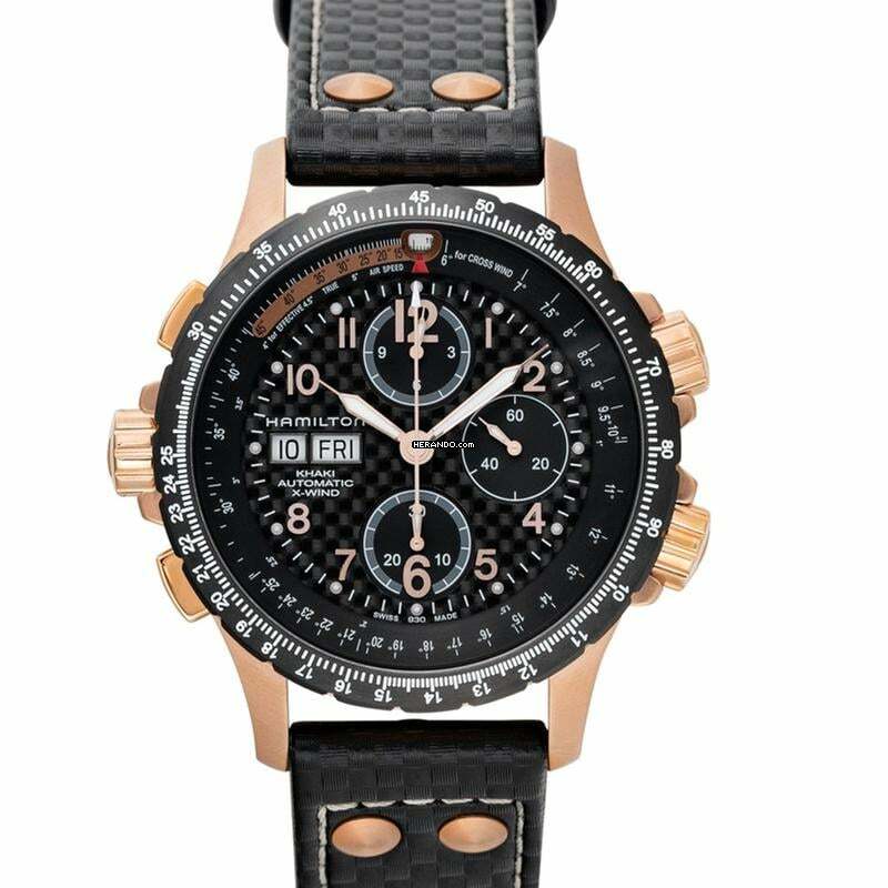 Hamilton Khaki X-Wind H77696793 - Khaki Aviation Automatic Black Dial Stainless Steel Men's Watch </h1>