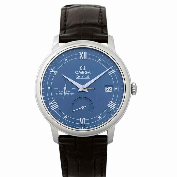  Omega De Ville Prestige 424.13.40.21.03.002 - De Ville Prestige Co-Axial Power Reserve 39.5 mm Automatic Blue Dial </h1> 