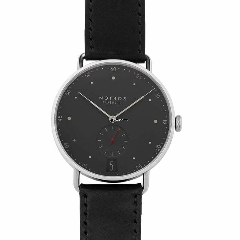  NOMOS Metro 38 Datum 1103 - Metro 38 Date Urban Gray Manual-winding Green Dial 38.5mm Men's Watch </h1> 