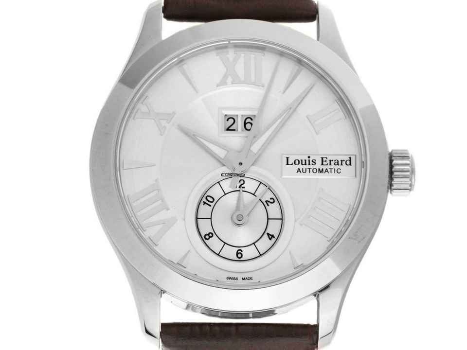  Louis Erard 1931 GMT Big Date Stahl Automatik 40mm Neu 