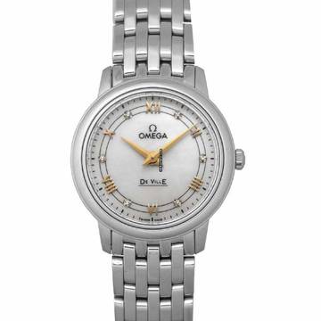  Omega De Ville Prestige 424.10.27.60.55.001 - De Ville Prestige Quartz 27.4 mm Quartz White Mother Of Pearl Dial S </h1> 