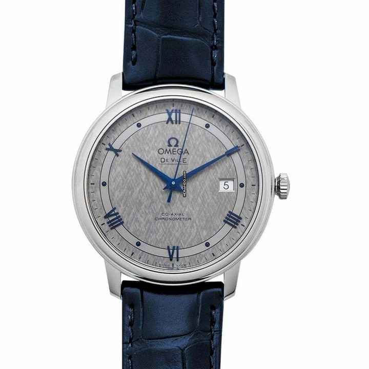  Omega De Ville Prestige 424.13.40.20.06.002 - De Ville Prestige Co-Axial 39.5 mm Automatic Grey Dial Steel Men's W </h1> 