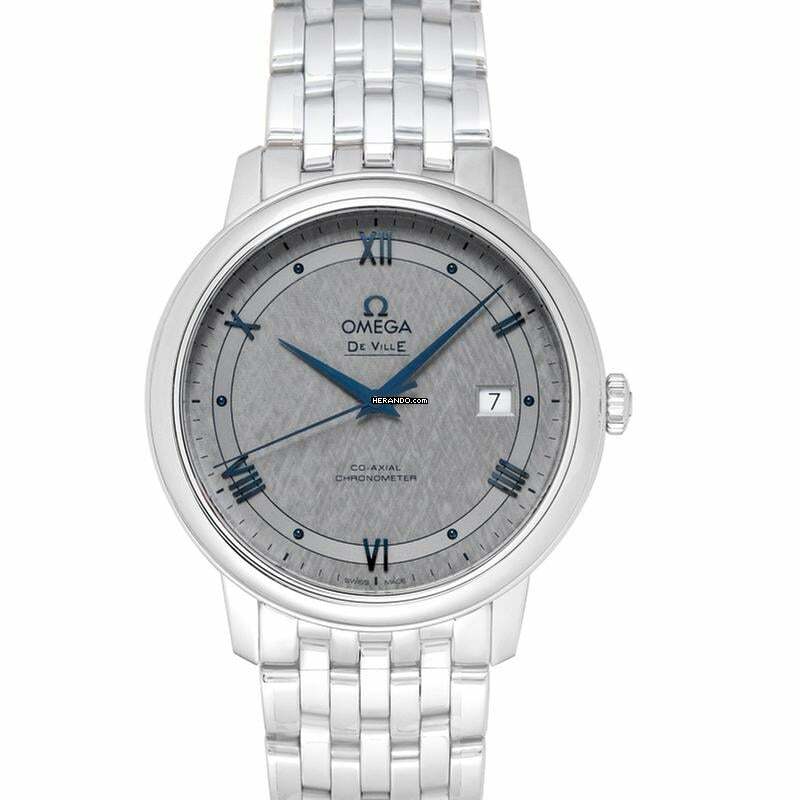 Omega De Ville Prestige 424.10.40.20.06.002 - De Ville Prestige Co-Axial 39.5 mm Automatic Grey Dial Steel Men's W </h1>