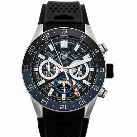  TAG Heuer Carrera CBG2A1Z.FT6157 - Carrera Calibre Heuer 02 Chronograph Automatic Skeleton Dial Men's Watch </h1> 