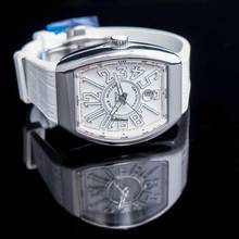 Thumbnail von Franck Muller Vanguard V45 SCDT ACBC - VANGUARD Automatic White Dial Stainless Steel Men's Watch </h1>