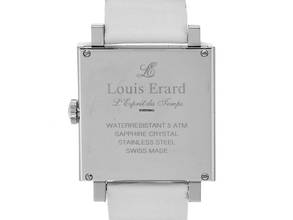 Thumbnail von Louis Erard La Carrée Date Stahl Diamond Perlmutt 35x35mm Neu