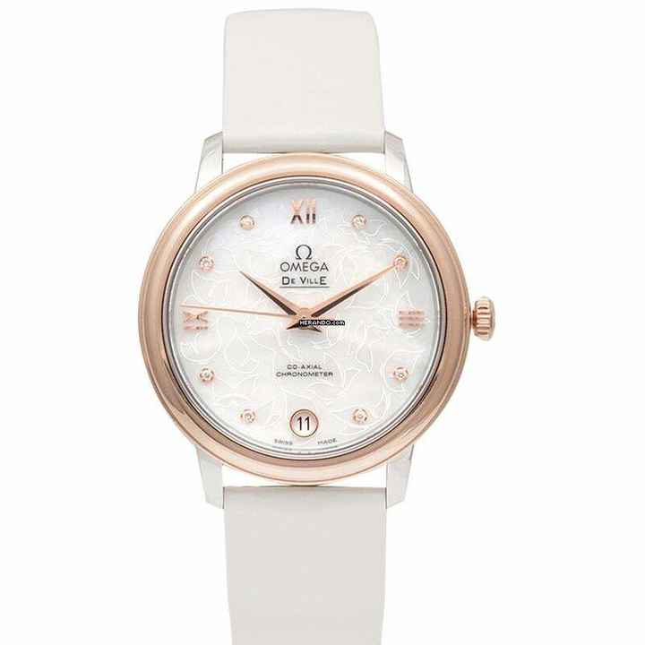  Omega De Ville Prestige 424.22.33.20.55.001 - De Ville Prestige Co-Axial 32.7 mm Butterfly Automatic White Pearled </h1> 