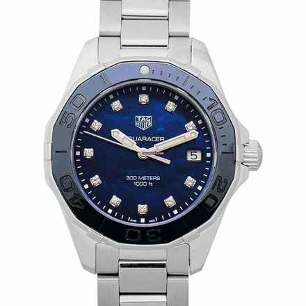  TAG Heuer Aquaracer Lady WAY131L.BA0748 - Aquaracer Quartz Mother Of Pearl Dial with Diamonds Ladies Watch </h1> 