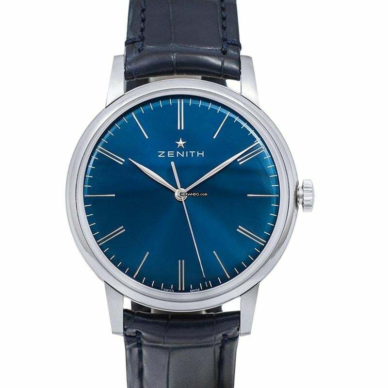  Zenith Elite 6150 03.2272.6150/51.C700 - Elite 6150 Stainless Steel Automatic Blue Dial Men's Watch </h1> 