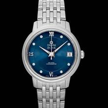 Thumbnail von Omega De Ville Prestige 424.10.33.20.53.001 - De Ville Prestige Co-Axial 32.7 mm Automatic Blue Dial Diamonds Ladi </h1>