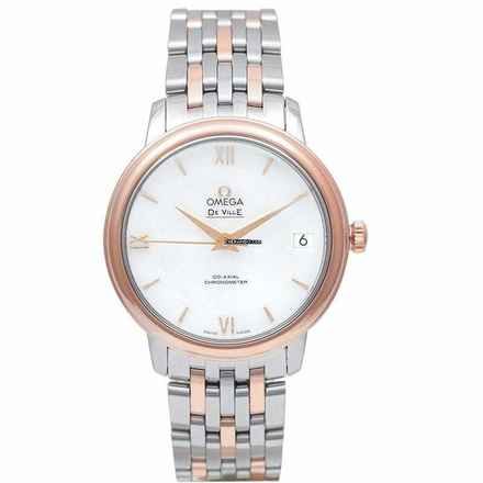  Omega De Ville Prestige 424.20.33.20.05.002 - De Ville Prestige Co-Axial 32.7 mm White Dial Red Gold Ladies Watch </h1> 