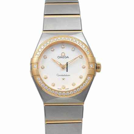  Omega Constellation Quartz 131.25.28.60.52.002 - Constellation Manhattan Quartz 28 mm Quartz Silver Dial Yellow Diamo </h1> 