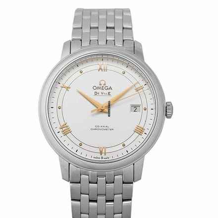 Omega De Ville Prestige 424.10.40.20.02.002 - De Ville Prestige Co-Axial 39.5 mm Automatic Silver Dial Steel Men's </h1> 