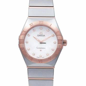  Omega Constellation 131.20.28.60.55.001 - Constellation Manhattan Quartz 28 mm Quartz White Dial Diamonds Gold </h1> 