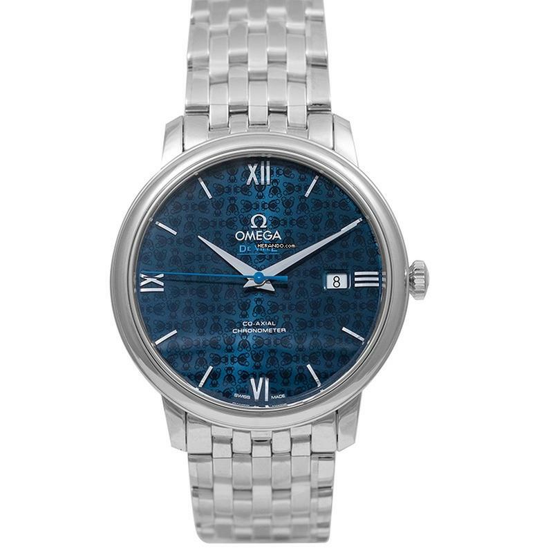 Omega De Ville Prestige 424.10.40.20.03.003 - De Ville Prestige Co-Axial 39.5 mm Automatic Blue Dial Steel Men's W </h1>