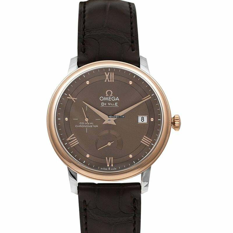 Omega De Ville Prestige 424.23.40.21.13.001 - De Ville Prestige Co-Axial Power Reserve 39.5 mm Automatic Brown Dia </h1>