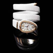 Thumbnail von Bulgari Serpenti 102886 - Serpenti Spiga Quartz White Lacquered Dial Diamond Bezel Ladies Watch </h1>