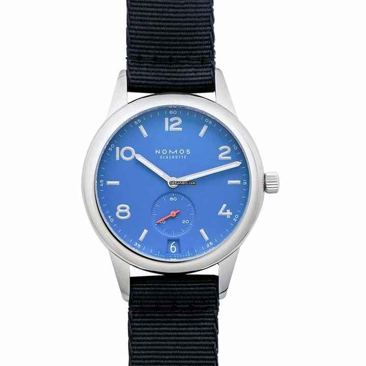  NOMOS Club Automat Datum 777 - Club Automatic Date Siren Blue Automatic Blue Dial 41.5mm Men's Watch </h1> 