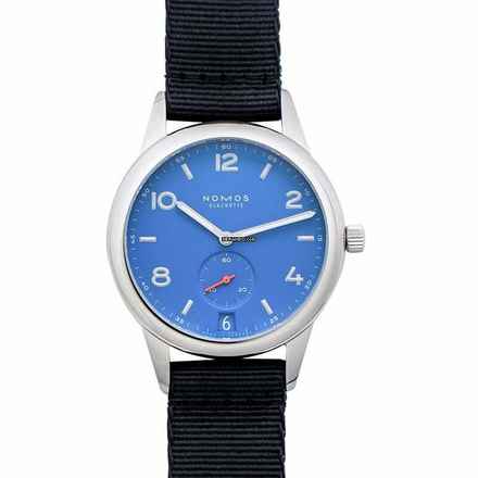  NOMOS Club Automat Datum 777 - Club Automatic Date Siren Blue Automatic Blue Dial 41.5mm Men's Watch </h1> 