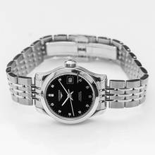 Thumbnail von Longines Record L23204576 - Record Automatic Black Dial Diamond Ladies Watch </h1>