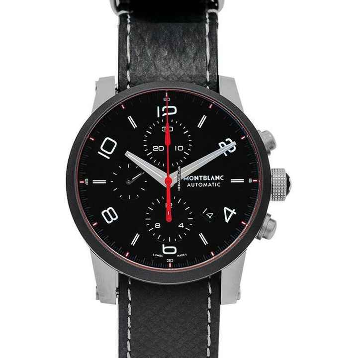  Montblanc Timewalker 113827 - Timewalker Chronograph Automatic Black Dial Men's Watch </h1> 