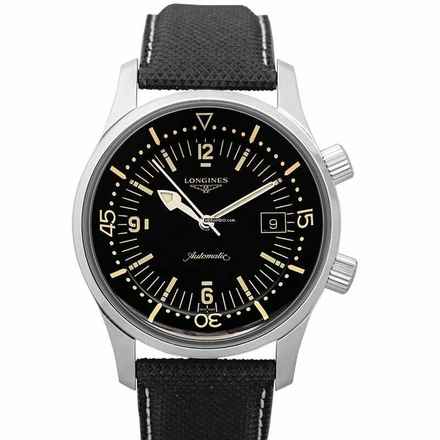  Longines Legend Diver L37744500 - Heritage Legend Diver Automatic Black Dial Men's Watch </h1> 