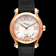 Thumbnail von Chopard Happy Sport 274808-5008 - Happy Diamonds Automatic White Dial Rose Gold Ladies Watch </h1>