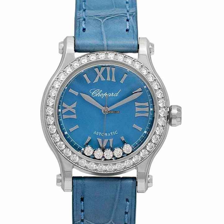  Chopard Happy Sport 278573-3010 - Happy Sport Automatic Mother of pearl Dial Diamonds Ladies Watch </h1> 