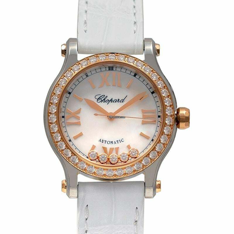  Chopard Happy Sport 278573-6020 - Happy Sport Automatic White Dial Stainless Steel Ladies Watch </h1> 