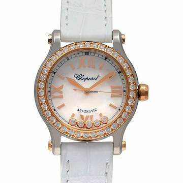 Chopard Happy Sport 278573-6020 - Happy Sport Automatic White Dial Stainless Steel Ladies Watch </h1> 