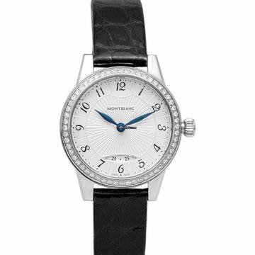  Montblanc Bohème 111208 - Bohème Quartz Silvery-white guilloche Dial Steel Ladies Watch </h1> 