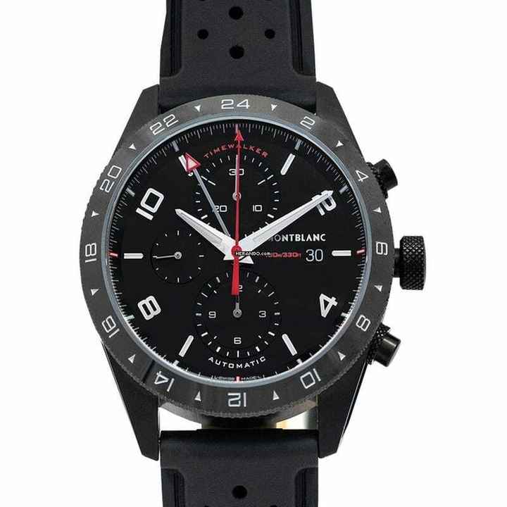  Montblanc Timewalker 116101 - TimeWalker Chronograph UTC Automatic Black Dial Men's Watch </h1> 