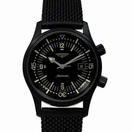  Longines Legend Diver L37742509 - Heritage Legend Diver Automatic Black Dial Men's Watch </h1> 