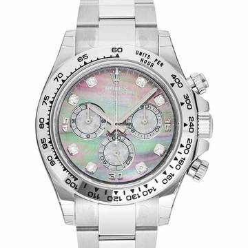  Rolex Daytona 116509 - Cosmograph Daytona 18ct White Gold Automatic Mother of Pearl Dial Diamonds Men's </h1> 