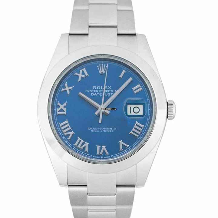  Rolex Datejust 41 126300-0017 - Datejust 41 Steel Automatic Blue Dial Men's Watch </h1> 