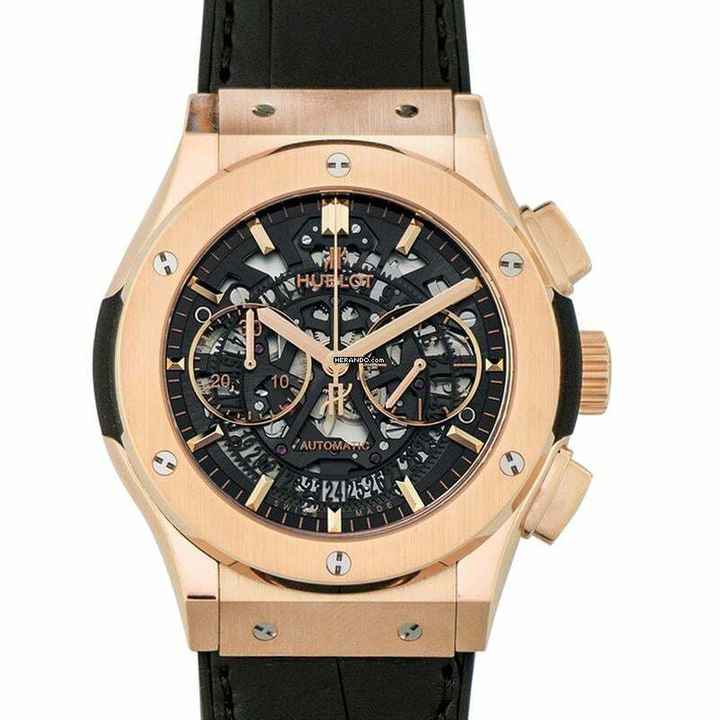  Hublot Classic Fusion Aerofusion 525.OX.0180.LR - Classic Fusion Aerofusion King Gold Automatic Skeleton Dial Men's Watch </h1> 