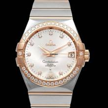 Thumbnail von Omega Constellation Men 123.25.38.21.52.001 - Constellation Co-Axial 38 mm Automatic Silver Dial Diamonds Red Gold </h1>