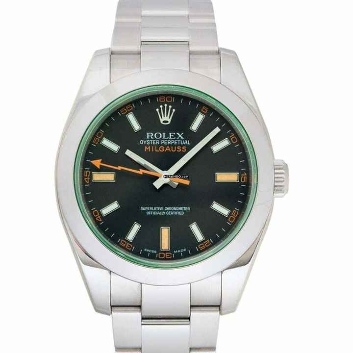  Rolex Milgauss 116400 GV - Milgauss Steel Automatic Black Dial Oyster Bracelet Unisex Watch </h1> 