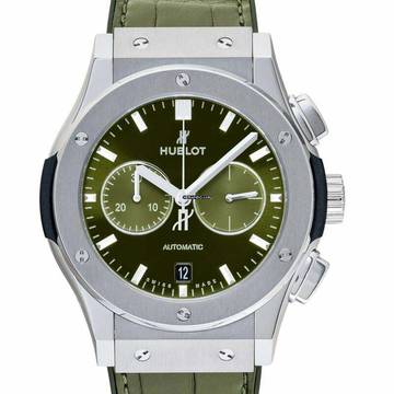  Hublot Classic Fusion Chronograph 541.NX.8970.LR - Classic Fusion Automatic Green Dial Titanium Men's Watch </h1> 