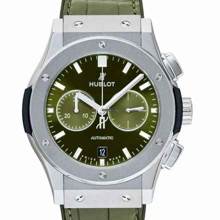  Hublot Classic Fusion Chronograph 541.NX.8970.LR - Classic Fusion Automatic Green Dial Titanium Men's Watch </h1> 