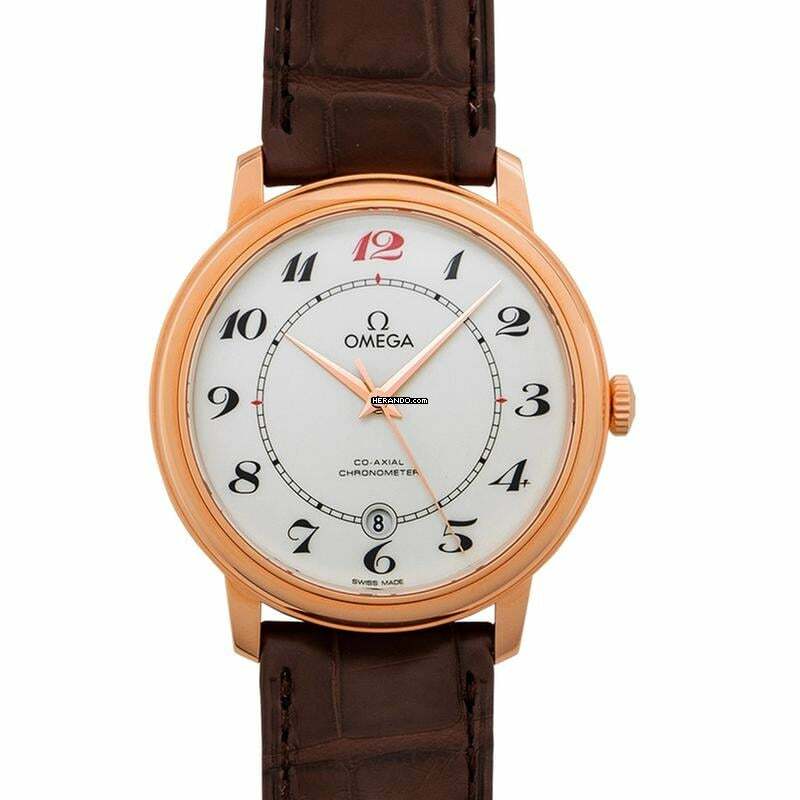 Omega De Ville Prestige 424.53.40.20.04.004 - De Ville Prestige Co-Axial 39.5 mm Automatic White Dial Red Gold Men </h1>