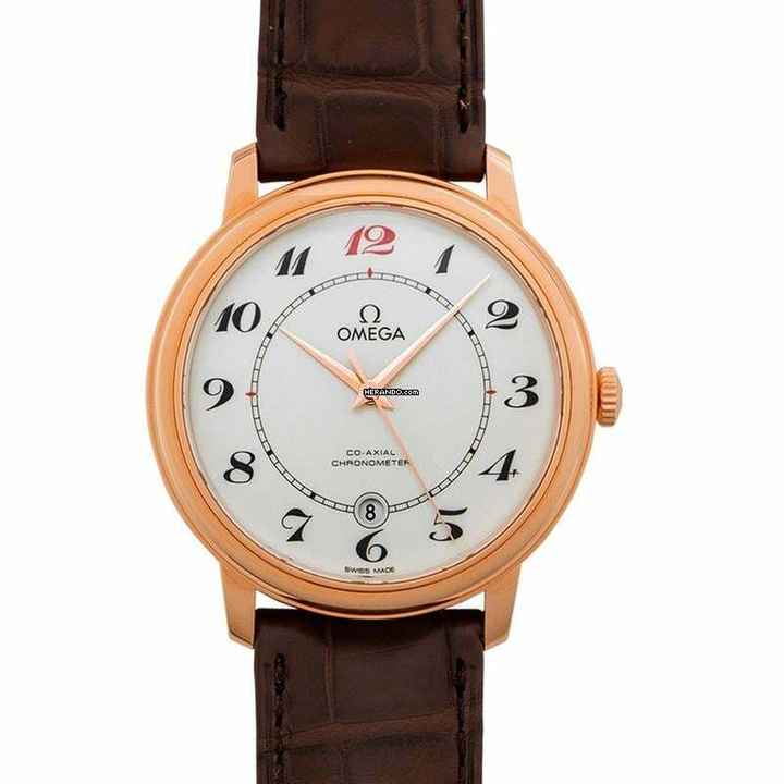  Omega De Ville Prestige 424.53.40.20.04.004 - De Ville Prestige Co-Axial 39.5 mm Automatic White Dial Red Gold Men </h1> 