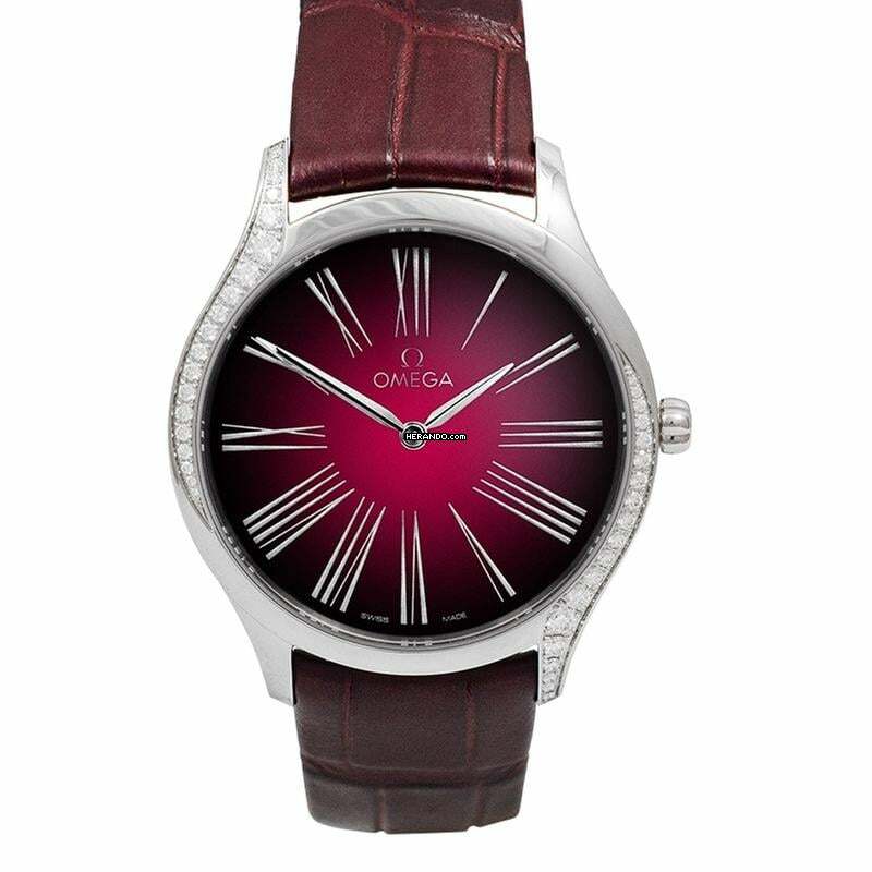 Omega De Ville Trésor 428.18.36.60.11.001 - De Ville Tresor Quartz 36 mm Quartz Red Dial Steel Unisex Watch </h1>