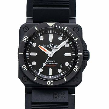  Bell & Ross BR 03-92 Ceramic BR0392-D-BL-CE/SRB - Instruments BR 03-92 Diver Black Matte Men's Watch </h1> 