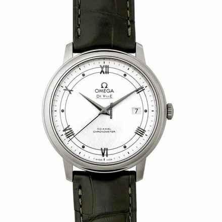  Omega De Ville Prestige 424.13.40.20.02.006 - De Ville Prestige Co-Axial 39.5 mm Automatic Silver Dial Steel Men's </h1> 