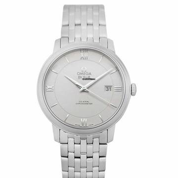  Omega De Ville Prestige 424.10.40.20.02.003 - De Ville Prestige Co-Axial 39.5 mm Automatic Silver Dial Steel Men's </h1> 