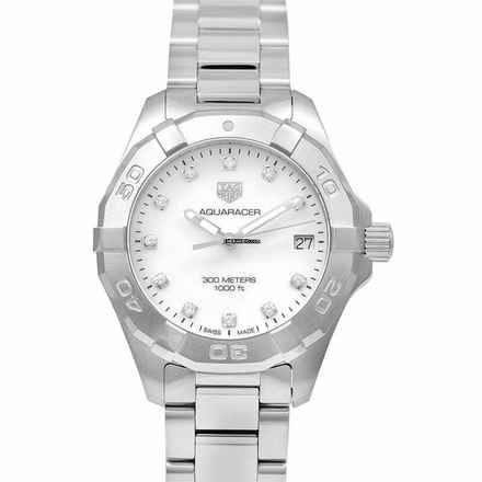  TAG Heuer Aquaracer Lady WBD1314.BA0740 - Aquaracer Quartz Mother Of Pearl Dial with Diamonds Ladies Watch </h1> 
