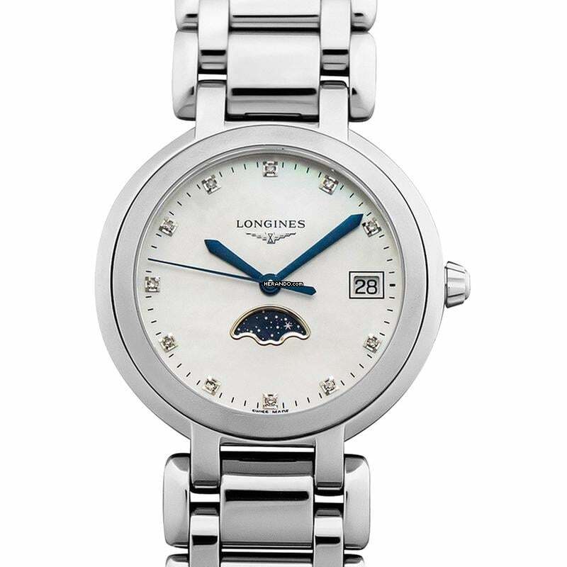 Longines PrimaLuna L81164876 - PrimaLuna Quartz Mother of Pearl Dial Diamond Ladies Watch </h1>